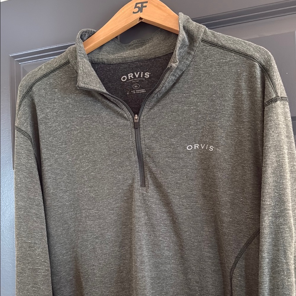 Orvis Green Baselayer Quarter-Zip Pullover